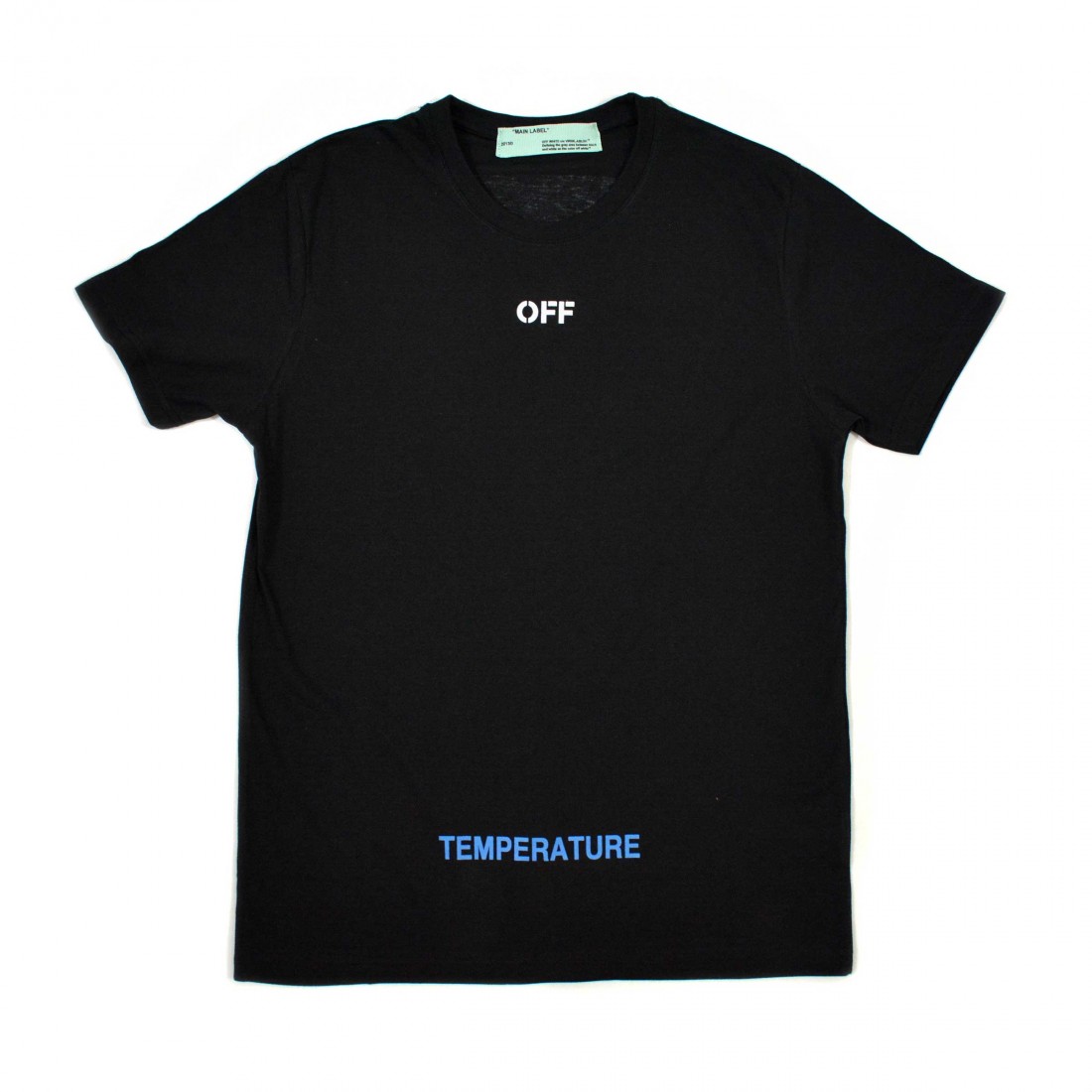 美品】OFF-WHITE DIAG TEMPERATURE 18ss（M）黒 オフホワイト Tシャツ